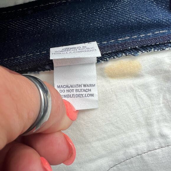 80s Oscar De La Renta High Rise Straight Leg Jeans Deadstock NWT 26"x37.5" - Picture 9 of 9